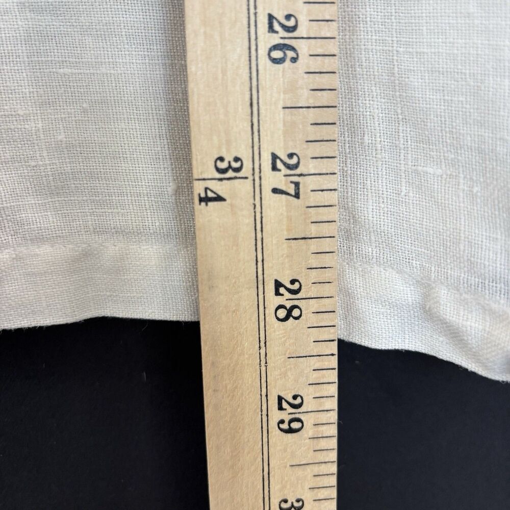 Hot Cotton Womens Tunic Shirt M 100% Linen Ivory Floral Roses Garden Cottage USA - Picture 15 of 16